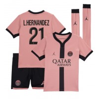 Paris Saint-Germain Lucas Hernandez #21 Replica Third Minikit 2024-25 Short Sleeve (+ pants)